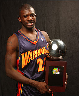 Richardson With The Slam Dunk Trophy 